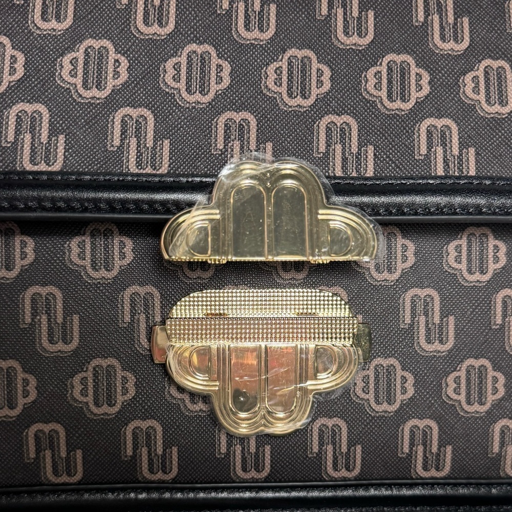 NWT MAJE Clover Canvas Bag with Leather Trim - Picture 13 of 17